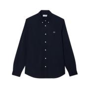 Lacoste Premium Bomull Regular Fit Skjorta Blue, Herr