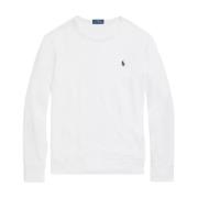 Ralph Lauren Bomull vit sweatshirt med logotyp White, Herr