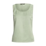 Ralph Lauren Grön satin topp Green, Dam