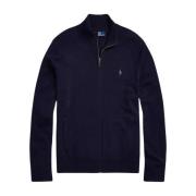 Ralph Lauren Ull kofta med broderad logotyp Blue, Herr