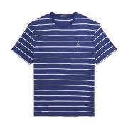 Ralph Lauren Marinblå randig Classic Fit t-shirt Blue, Herr