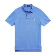 Ralph Lauren Bomull blå polotröja med logotyp Slim Fit Blue, Herr