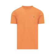 Ralph Lauren Custom Slim Fit Crewneck T-Shirt Orange, Herr