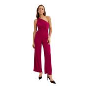 Ralph Lauren One-Shoulder Jumpsuit Pink, Dam