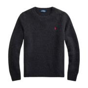 Ralph Lauren Svart Regular Fit tröja med logotyp Black, Herr