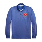 Ralph Lauren Bomullsskjorta med Classic Fit krage Blue, Herr