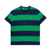 Ralph Lauren Bomull Randig Classic Fit Skjorta Green, Herr