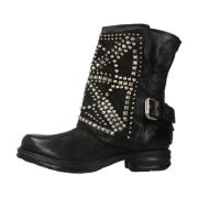 A.S.98 Studded Ankelboots Black, Dam