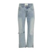 One Teaspoon Mid-rise Blå Denim Jeans Blue, Dam