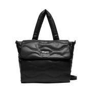 Blauer Elegant Svart Shopper Väska Black, Dam