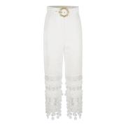 Zimmermann Straight Trousers White, Dam