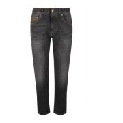 Etro Stiliga Denim Jeans Black, Herr