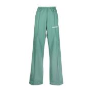 Palm Angels Gröna Joggers med Sidestripes Green, Dam