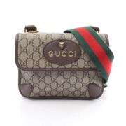 Gucci Vintage Pre-owned Canvas gucci-vskor Beige, Dam