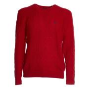 Ralph Lauren Herrkläder Stickat Röd, Air Force Blue Aw24 Red, Herr