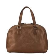 Fendi Vintage Pre-owned Laeder handvskor Brown, Dam