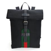 Gucci Vintage Pre-owned Canvas ryggsckar Black, Dam