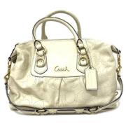 Coach Pre-owned Pre-owned Laeder handvskor Beige, Dam