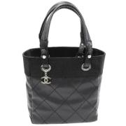 Chanel Vintage Pre-owned Canvas totevskor Black, Dam