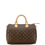 Louis Vuitton Vintage Pre-owned Canvas handvskor Brown, Dam