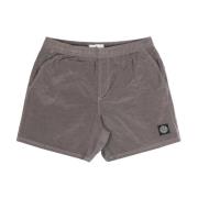 Stone Island Kompass Logo Badshorts 'Dove Grey' Gray, Herr