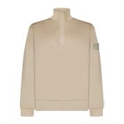 Stone Island Ghost Button-Up i Beige Felpa Beige, Herr