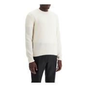 Tom Ford Alpaca Crewneck Pullover White, Herr