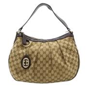 Gucci Vintage Pre-owned Canvas gucci-vskor Brown, Dam