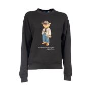 Polo Ralph Lauren Bomull Polo Bear Sweatshirt Black, Dam