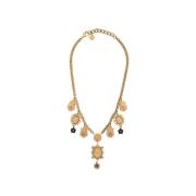 Dolce & Gabbana Elegant Halsband med Unik Design Brown, Dam