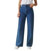 Lexington High Rise Wide Jeans Blue, Dam