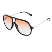 Zadig & Voltaire Svart Acetat Unisex Solglasögon Black, Unisex