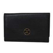 Chanel Vintage Pre-owned Laeder nyckelhllare Black, Unisex