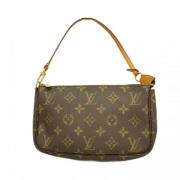 Louis Vuitton Vintage Pre-owned Tyg kuvertvskor Brown, Dam