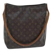 Louis Vuitton Vintage Pre-owned Canvas handvskor Brown, Dam