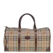 Burberry Vintage Pre-owned Canvas handvskor Beige, Dam