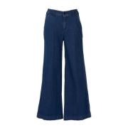 Emma&Gaia Wide Jeans Blue, Dam