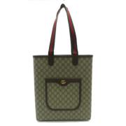 Gucci Vintage Pre-owned Canvas handvskor Beige, Dam