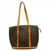 Louis Vuitton Vintage Pre-owned Tyg axelremsvskor Brown, Dam