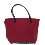 Burberry Vintage Pre-owned Tyg axelremsvskor Red, Dam