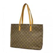 Louis Vuitton Vintage Pre-owned Tyg totevskor Brown, Dam