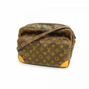 Louis Vuitton Vintage Pre-owned Tyg axelremsvskor Brown, Dam