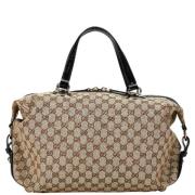 Gucci Vintage Pre-owned Canvas totevskor Beige, Dam