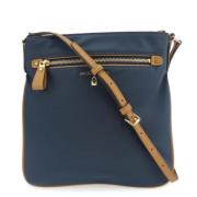 Michael Kors Pre-owned Pre-owned Canvas axelremsvskor Blue, Dam