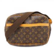 Louis Vuitton Vintage Pre-owned Tyg axelremsvskor Brown, Dam