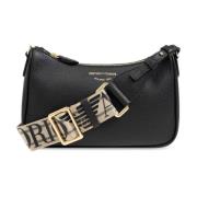 Emporio Armani Svart Mini Baguette med Justerbar Rem Black, Dam