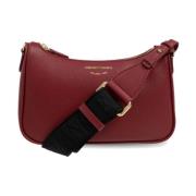 Emporio Armani Mini Baguette Bordeaux med Svart Logo Red, Dam