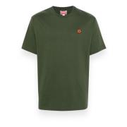 Kenzo Ekologisk Bomull Klassisk T-shirt Green, Herr