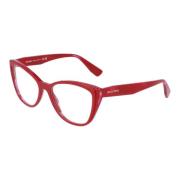 Miu Miu Rektangulära acetatglasögon med djärv design Red, Unisex