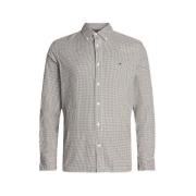 Tommy Hilfiger Gingham Poplin Skjorta Gray, Herr